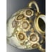 Antique Art Nouveau Cottage Pastoral Scene Vase Large Flowers Porcelain Nippon