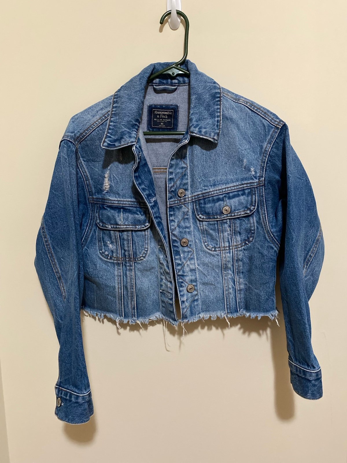 Abercrombie Cropped Jean Jacket