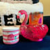 Bath & Body Works Flamingo Water Globe 3 Wick Candle Bundle