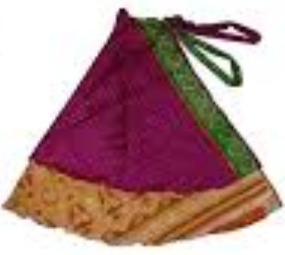 Womens boho patchwork rare silk maxi skirt, size L