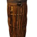 Vintage Bamboo Rattan Multiple Organic Wood Textures Stand With Enclosed Lid