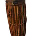 Vintage Bamboo Rattan Multiple Organic Wood Textures Stand With Enclosed Lid