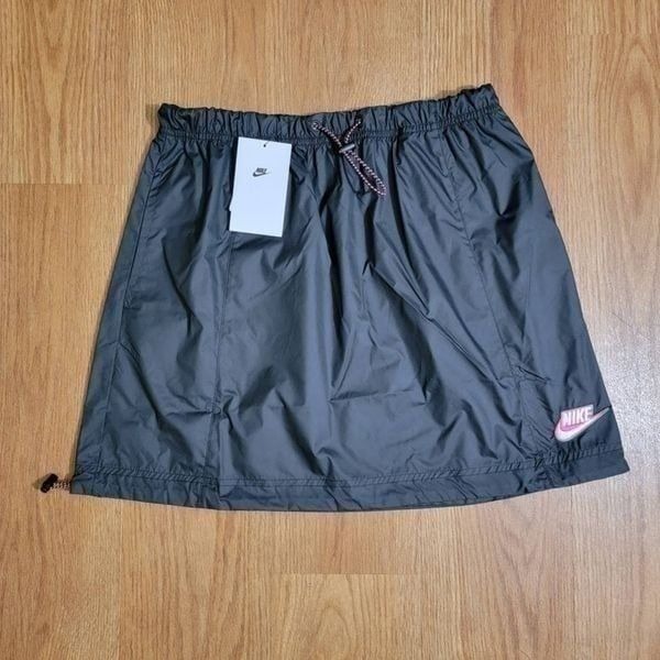 Nike Sportswear NSW Women's Woven Mini Skirt Adjustable Black Pink Size Small S