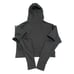 Alo Yoga Peak Cutout Long Sleeve Pullover Crop Hoodie Sweatshirt Black XS