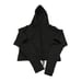 Alo Yoga Peak Cutout Long Sleeve Pullover Crop Hoodie Sweatshirt Black XS