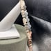 Vintage Sterling Heart Panel Link OTC marked 8” Bracelet