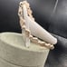Vintage Sterling Heart Panel Link OTC marked 8” Bracelet