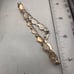 Vintage Sterling Heart Panel Link OTC marked 8” Bracelet