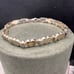 Vintage Sterling Heart Panel Link OTC marked 8” Bracelet
