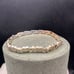 Vintage Sterling Heart Panel Link OTC marked 8” Bracelet