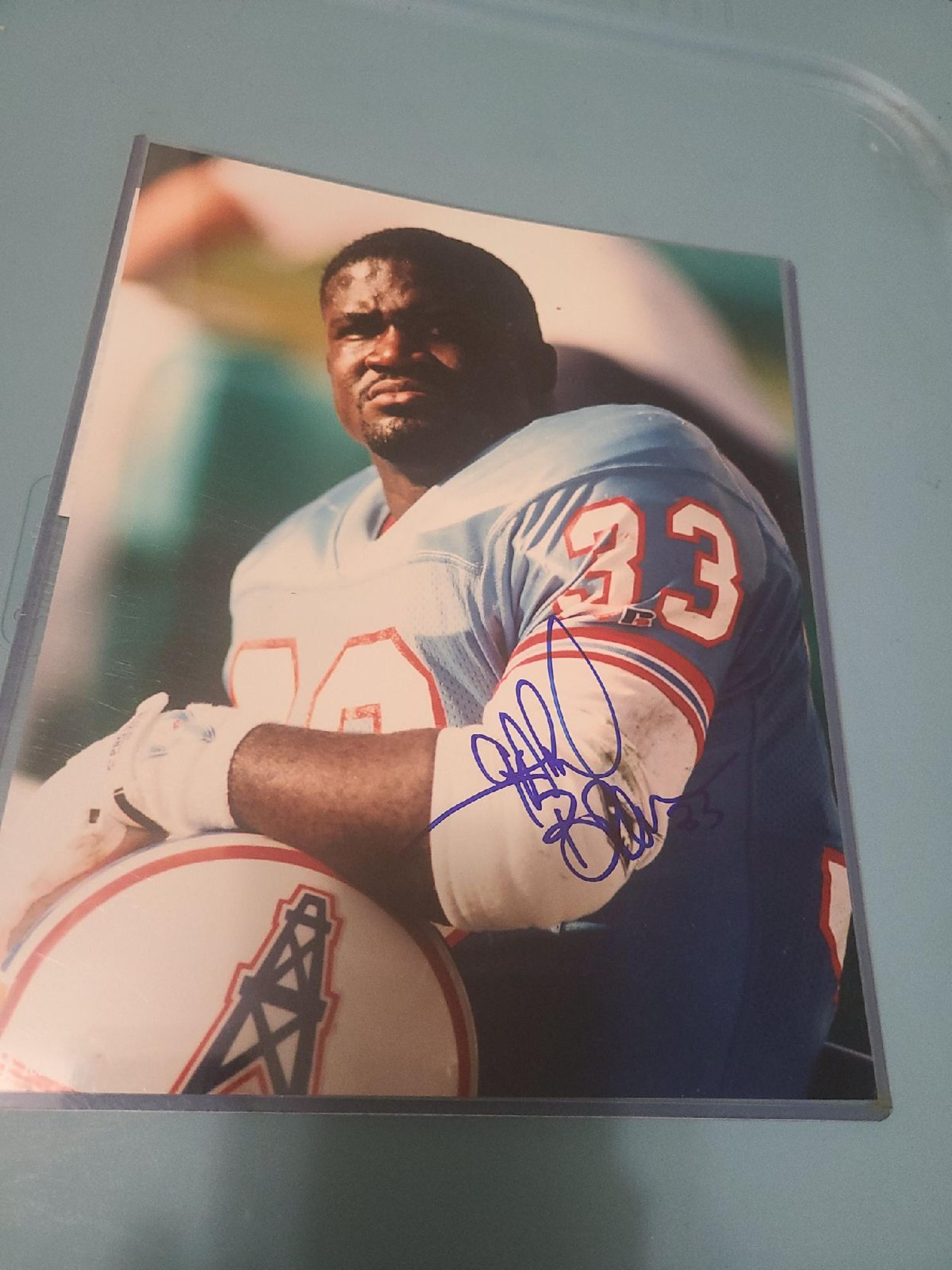 Gary Brown Houston Oilers Autograph