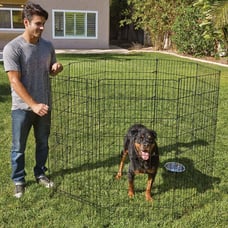 NEW 48 x192 Extra Wide Pet Dog Baby Gate Fence Play Yard Exercise Pen Kennel