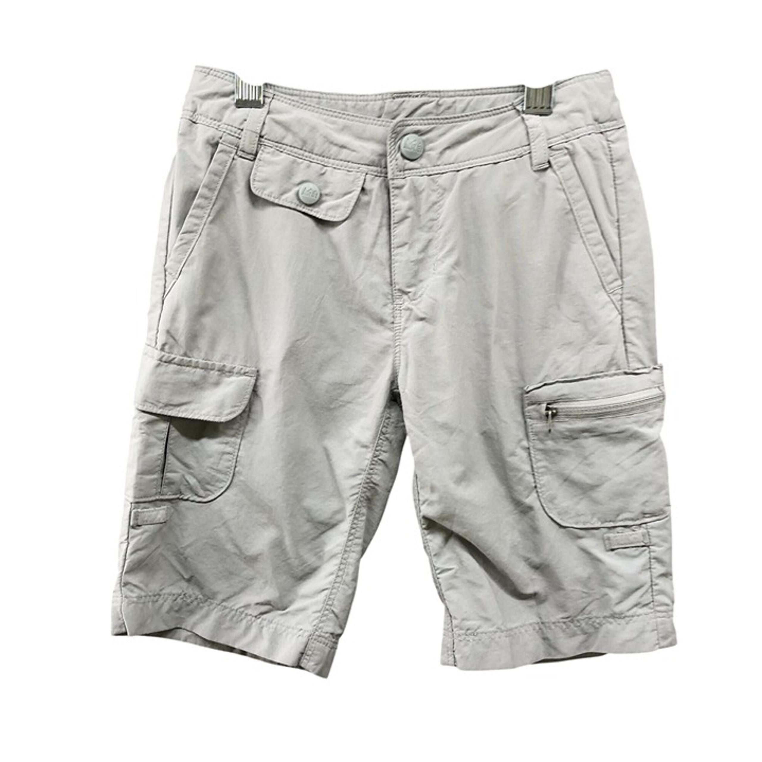 REI Hiking Cargo Shorts Girls XXS 4-5 Gray Nylon Outdoors Lightweight Trail