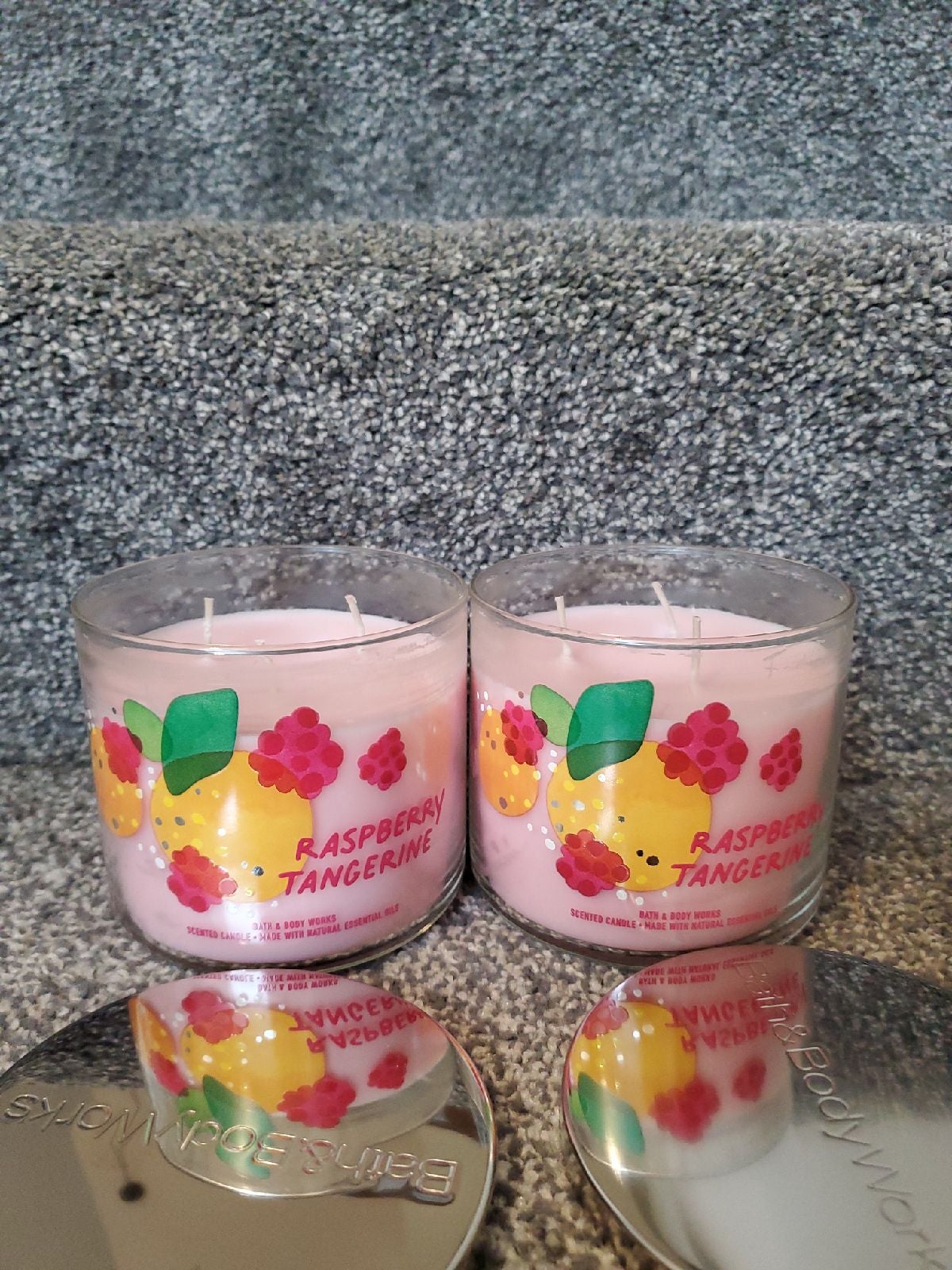 Rasberry tangerine candles