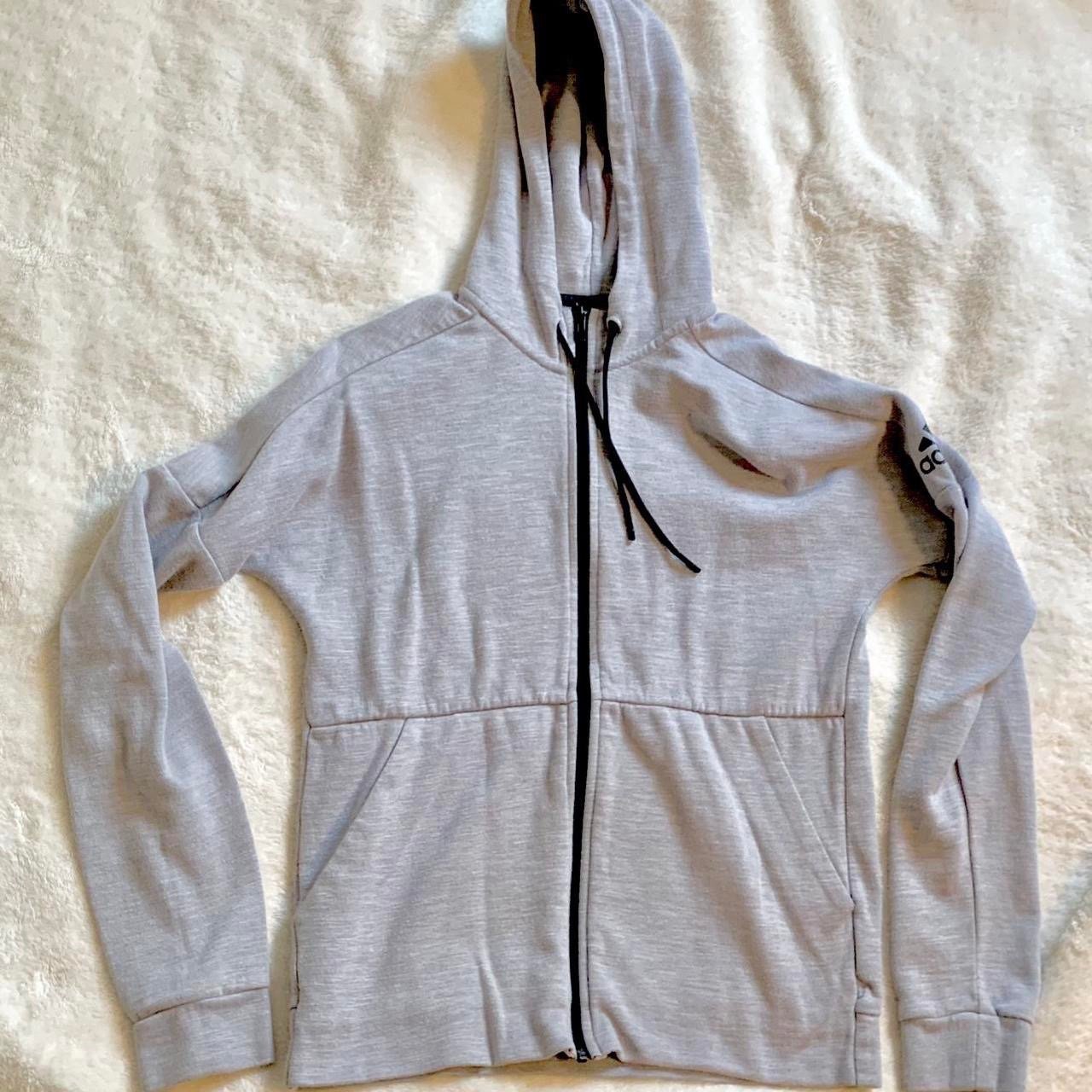 Adidas Men’s Id Stadium Fz logo Casual Sports Knit Hooded Jacket
