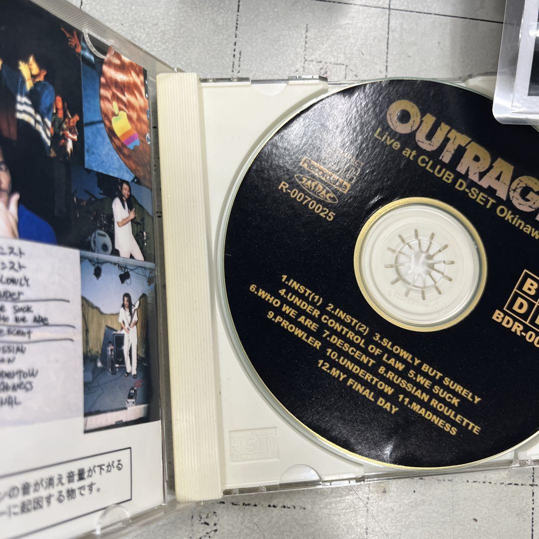 OUTRAGE　アウトレイジ　CD　1999年　OKINAWA　LIVE OUTRAGE Outrage CD 1999 OKINAWA LIVE