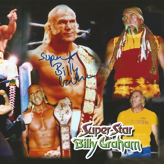 SUPERSTAR BILLY GRAHAM AUTOGRAPHED 8X10 PHOTO WWE W/PROOF