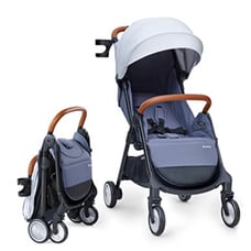 besrey Lightweight Baby Stroller, Travel Stroller with One-Hand Easy Fold, Full-