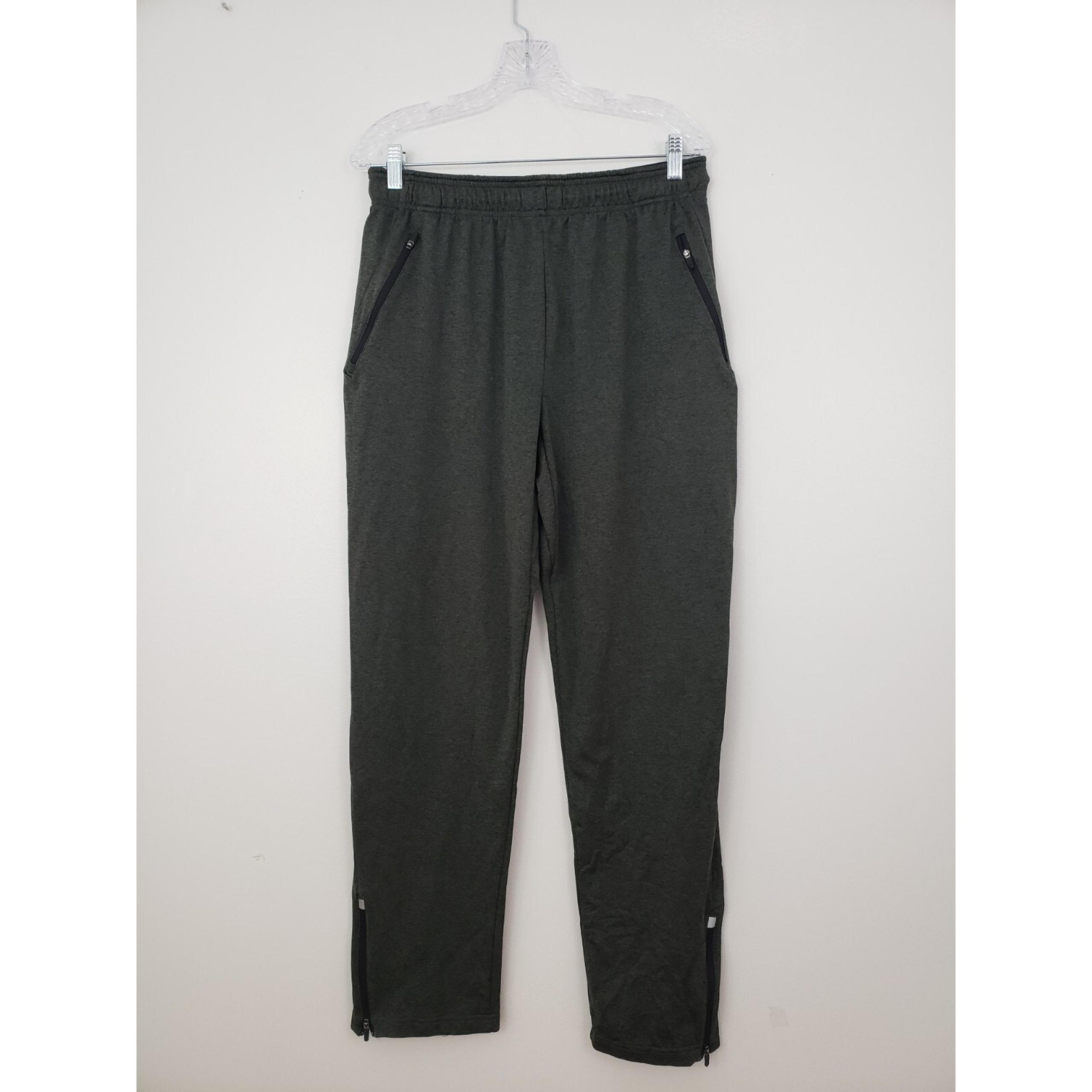 (Ma) Y2K Reebok CrossFit Men's Pants Size M Active Drawstring Olive Runing