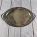 Oneida Jefferson Etched Oval Serving Tray Handles 23.5 x 14.5 Vintage Patina