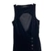 Patrizia Pepe velvet button down sleeveless dress Sz 42