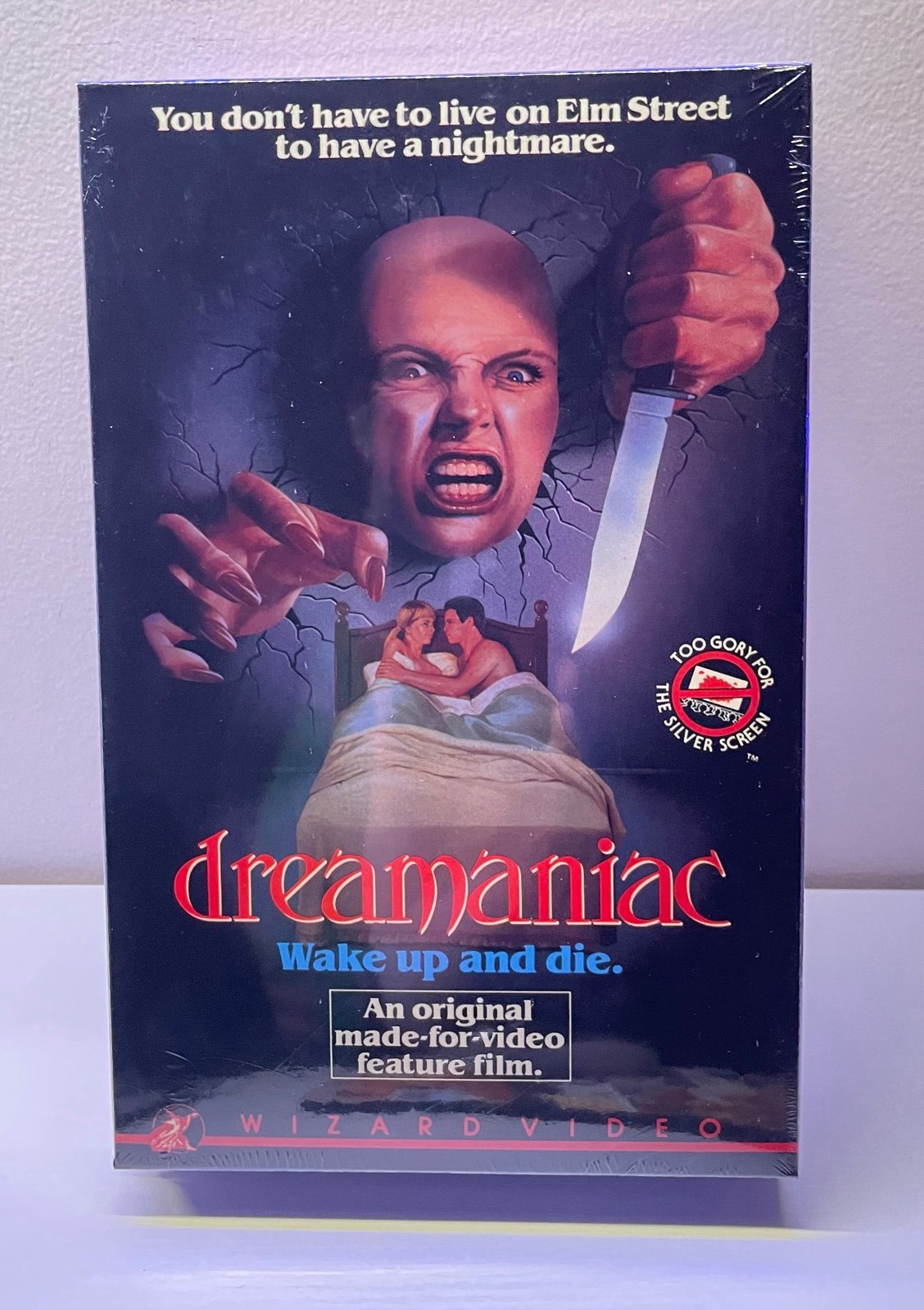 Dreamaniac 1986 VHS Wizard Video Big Box Re-Release Charles Band Factory Sealed