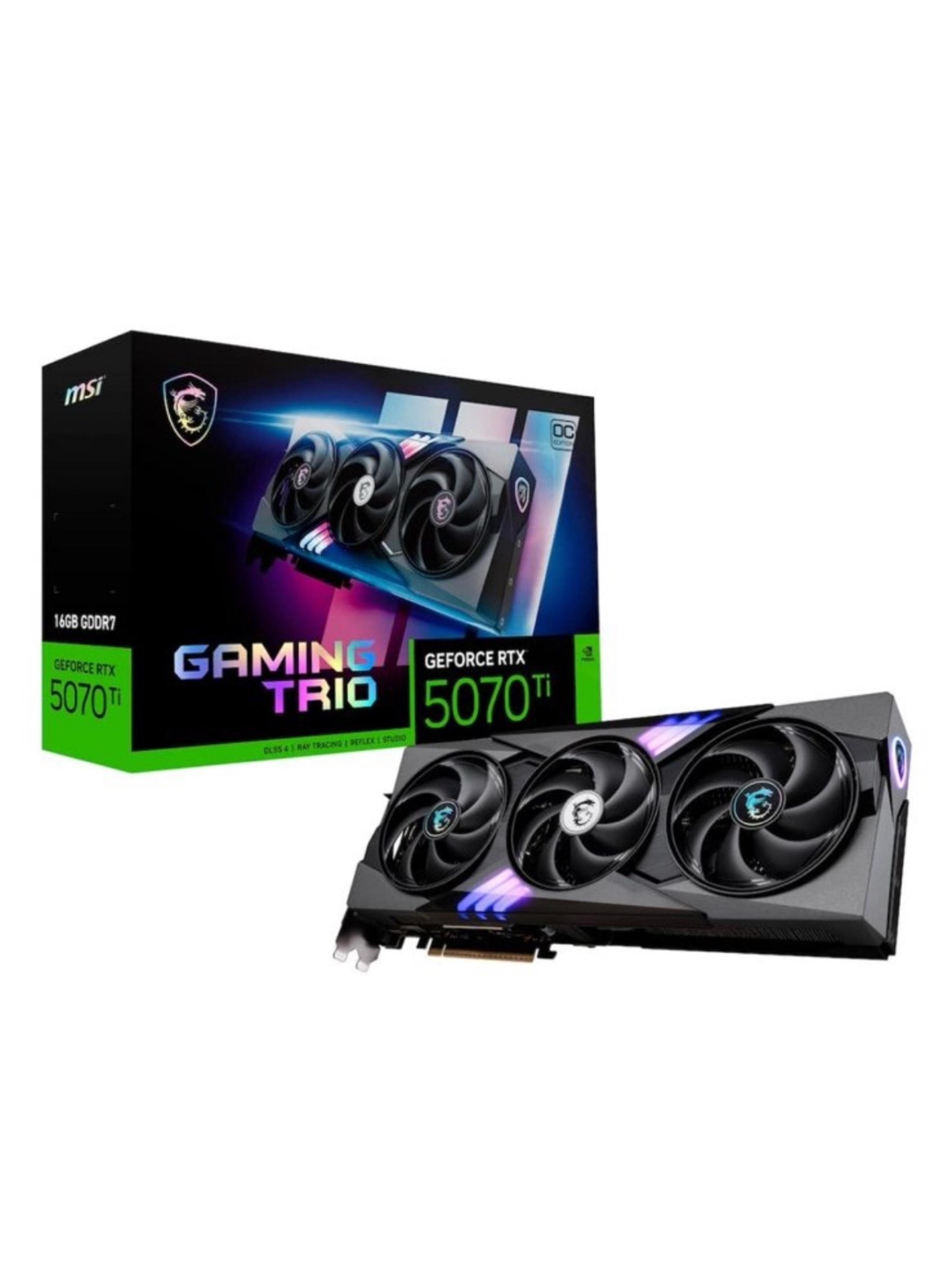 MSI - Nvidia RTX 5070 Ti OC Gaming Trio Graphics Card