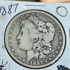 1887 (O) U.S. Morgan Silver Dollar