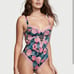 Victoria’s Secret Dream Angels Unlined Satin Lace Teddy - Floral - M - NWOT