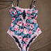 Victoria’s Secret Dream Angels Unlined Satin Lace Teddy - Floral - M - NWOT