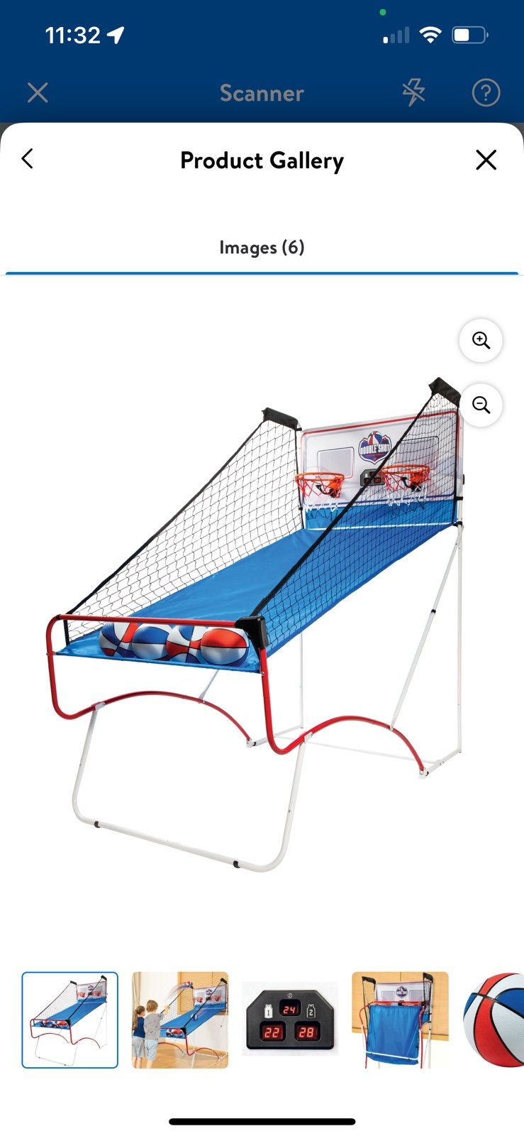 Basketball Double Shot shootout goal -NEW- shipping included in price!