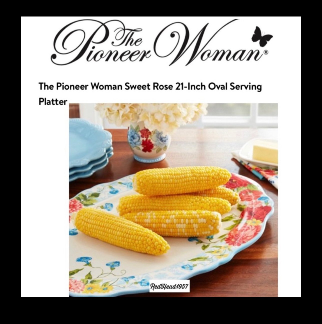 Pioneer woman sweet rose platter NEW IN BOX!♥️♥️♥️