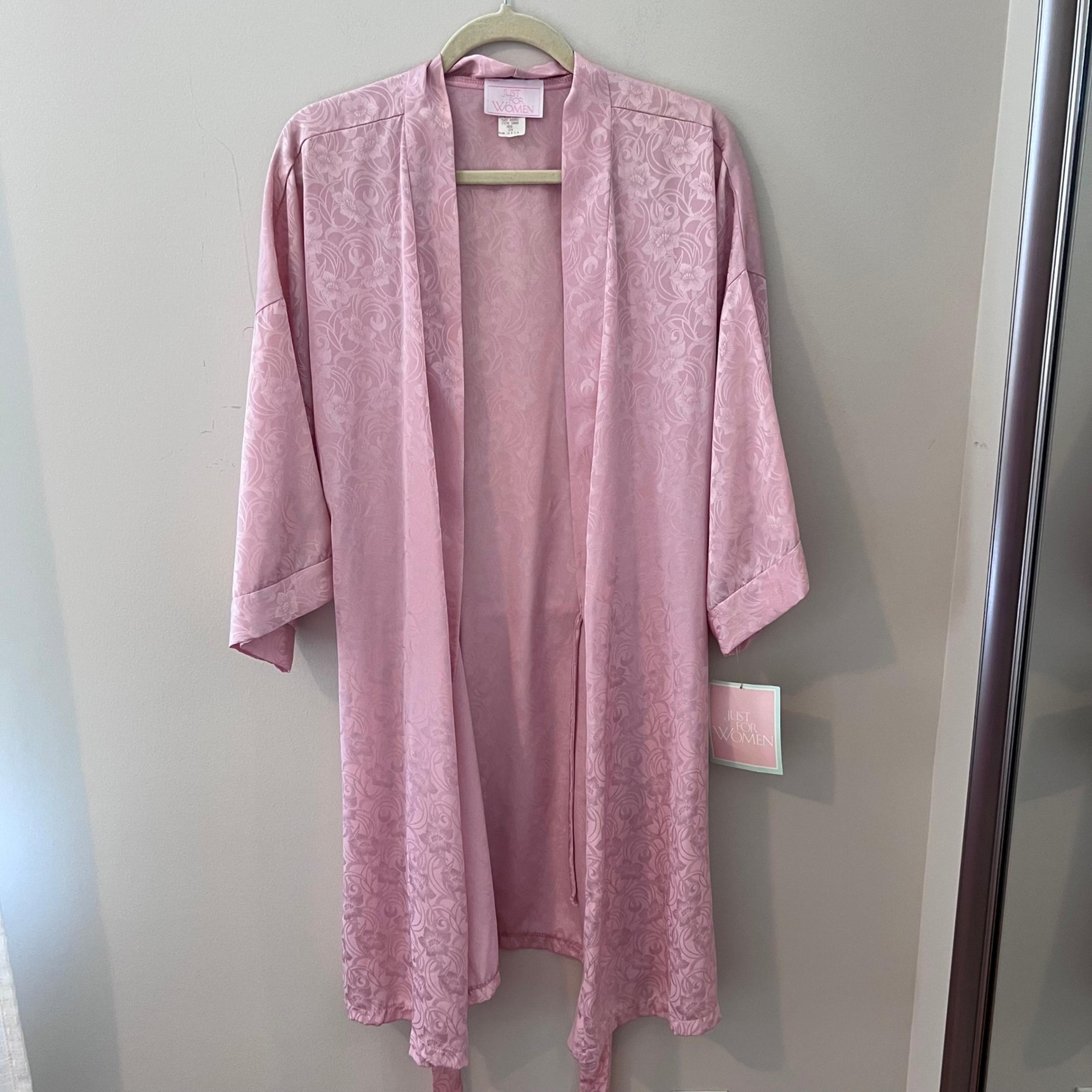 Just For Women Robe Duster Lightweight Floral Loungewear Plus Size 2X