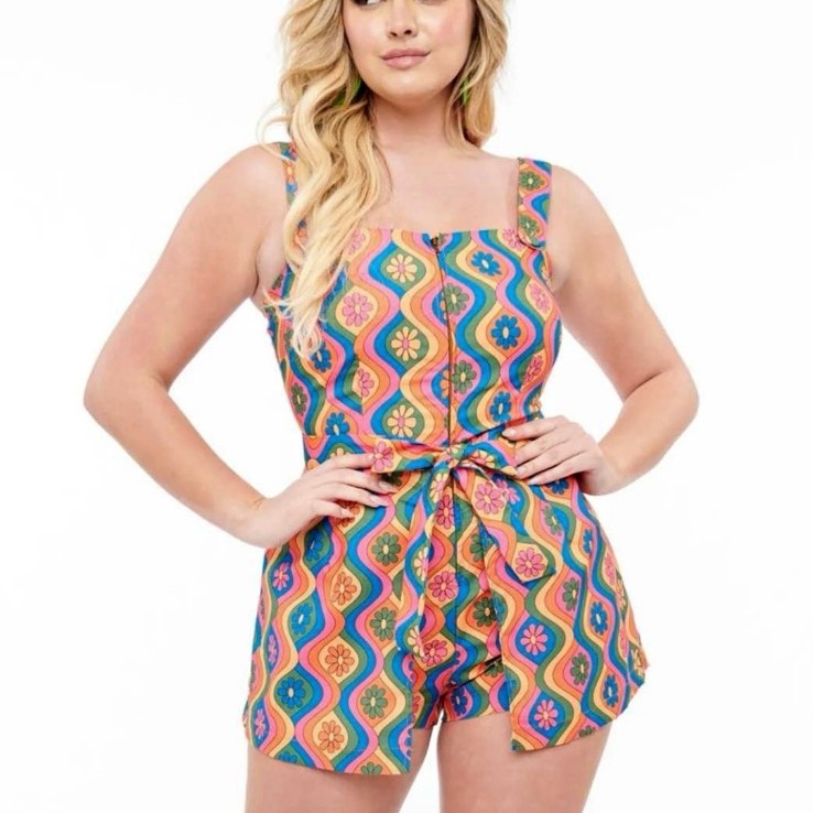NWT Palm Springs Women's Retro Mini Romper (Size XL/14)