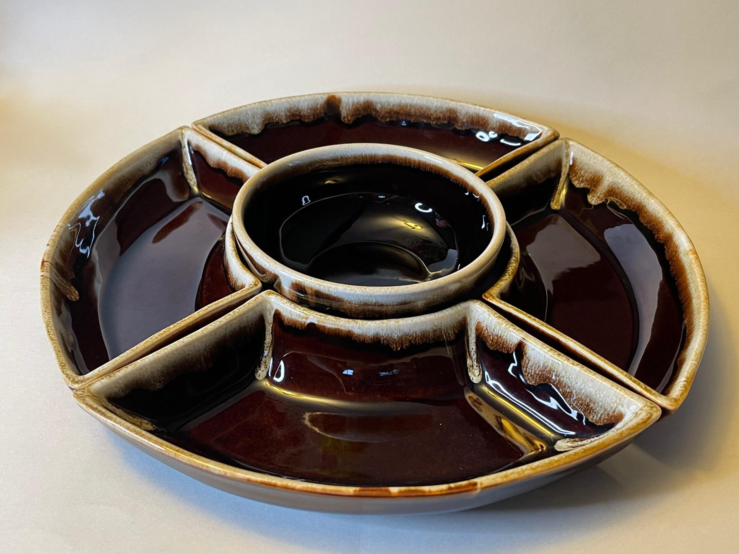 Pfaltzgraff Vintage Brown Drip Bowl & Snack Dishes