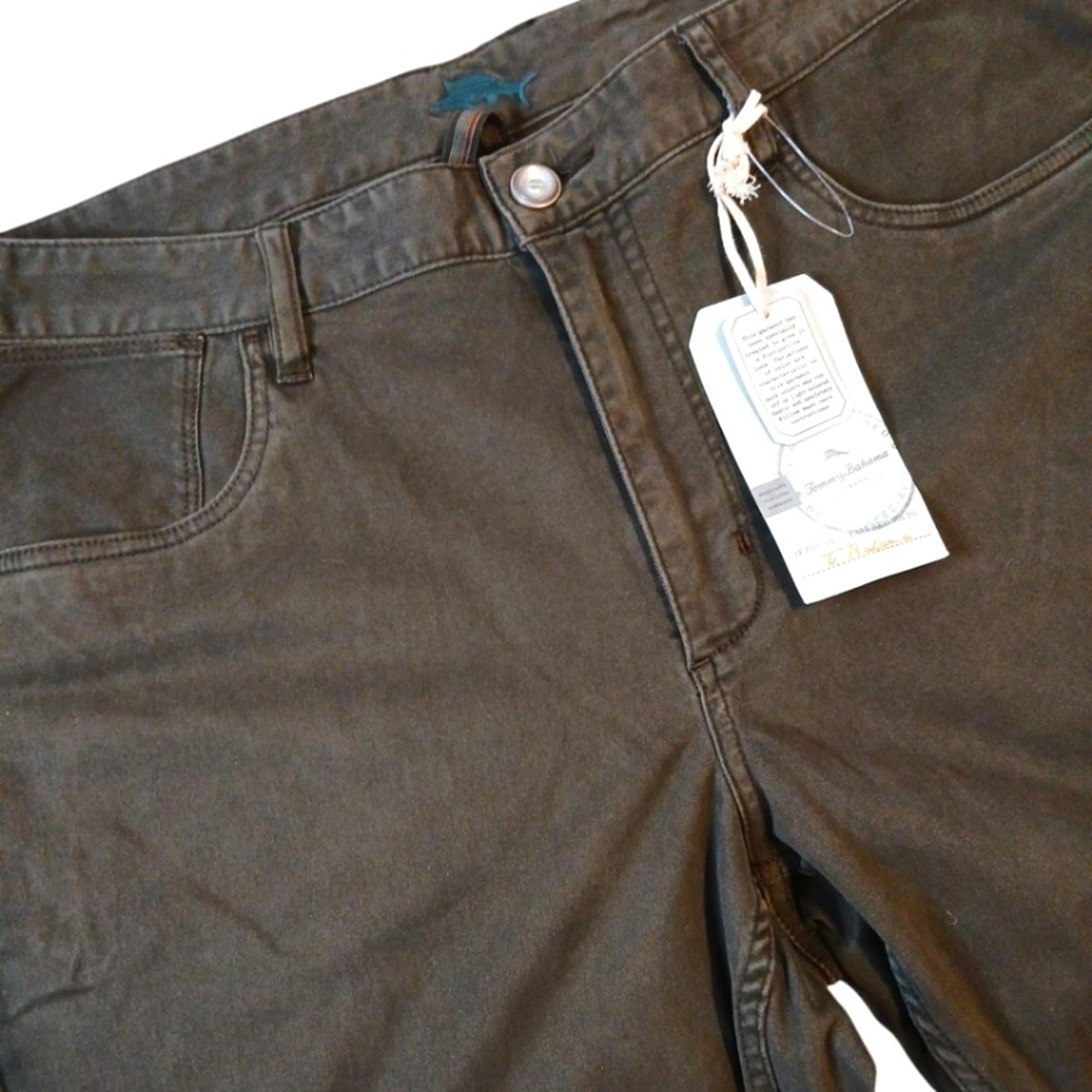 Tommy Bahama Olive Green Twill Smith Authentic Fit Pants 40/32 NWT