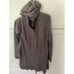Soft Surroundings Womens Corinna Full Zip Hoodie Sz S Embroidered Clay Brown