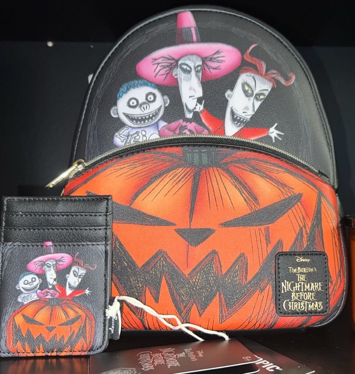 The Nightmare Before Christmas Oogie's Boys Pumpkin Mini Backpack w/ wallet