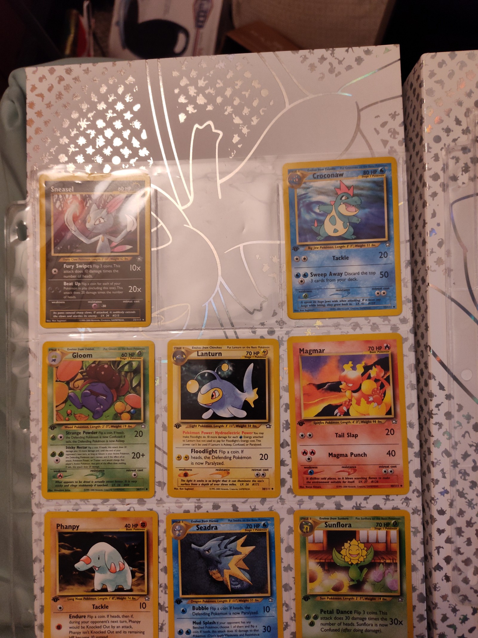 1st edition Neo Genesis lot 26 cards