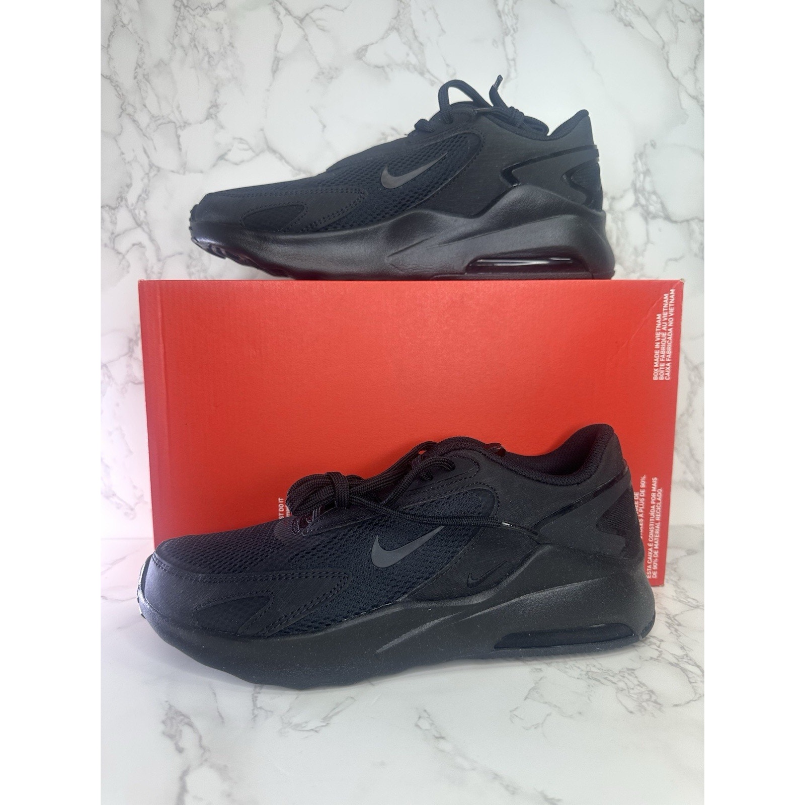 MEN'S SIZE 8.5 Nike Air Max Bolt Triple Black Shoes Running Sneakers CU4151 001-