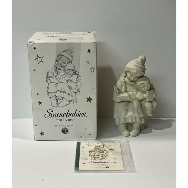 Vintage Department 56 Snowbabies Storytime Story Time Friendship Club Exclusive