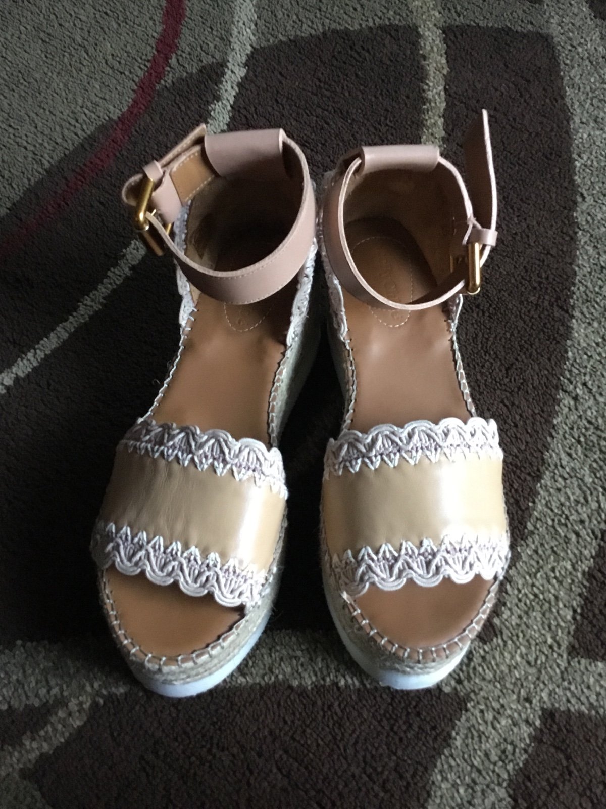 See by Chloe wedge espadrilles size 37(6.5) US