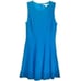 Diane von Furstenberg Citra Sleeveless Fit and Flare Dress in Blue Women’s 14