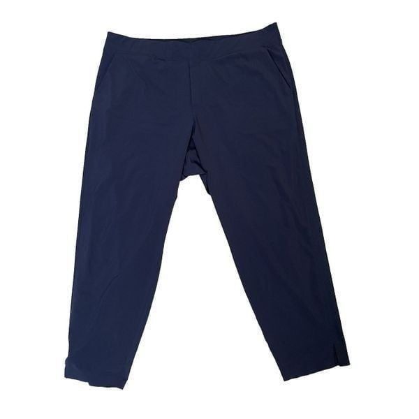 Athleta Brooklyn Ankle Pants Womens Size 20 Dark Blue Athleisure Stretch