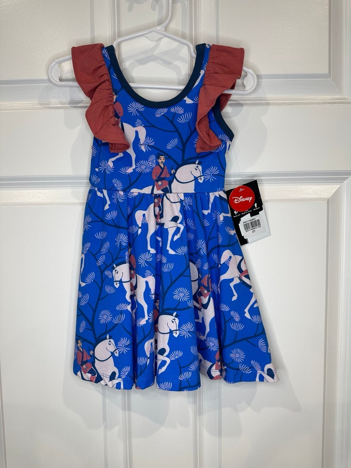 Rags to Raches Disney Mulan Dress Size 2T NWT