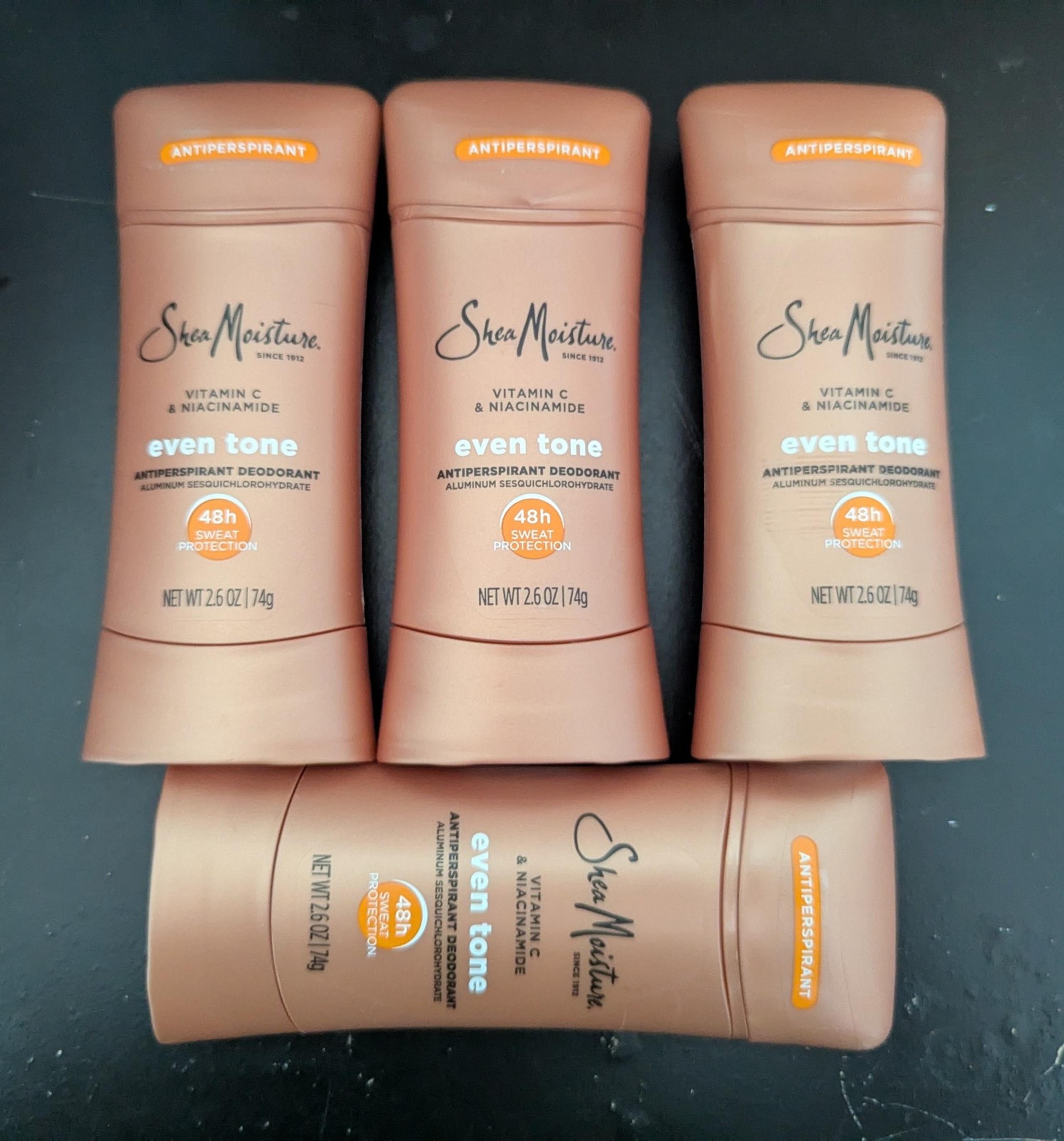 4X Sheamoisture Even Tone Antiperspirant Deodorant Women Citrus Peach 2.6 oz