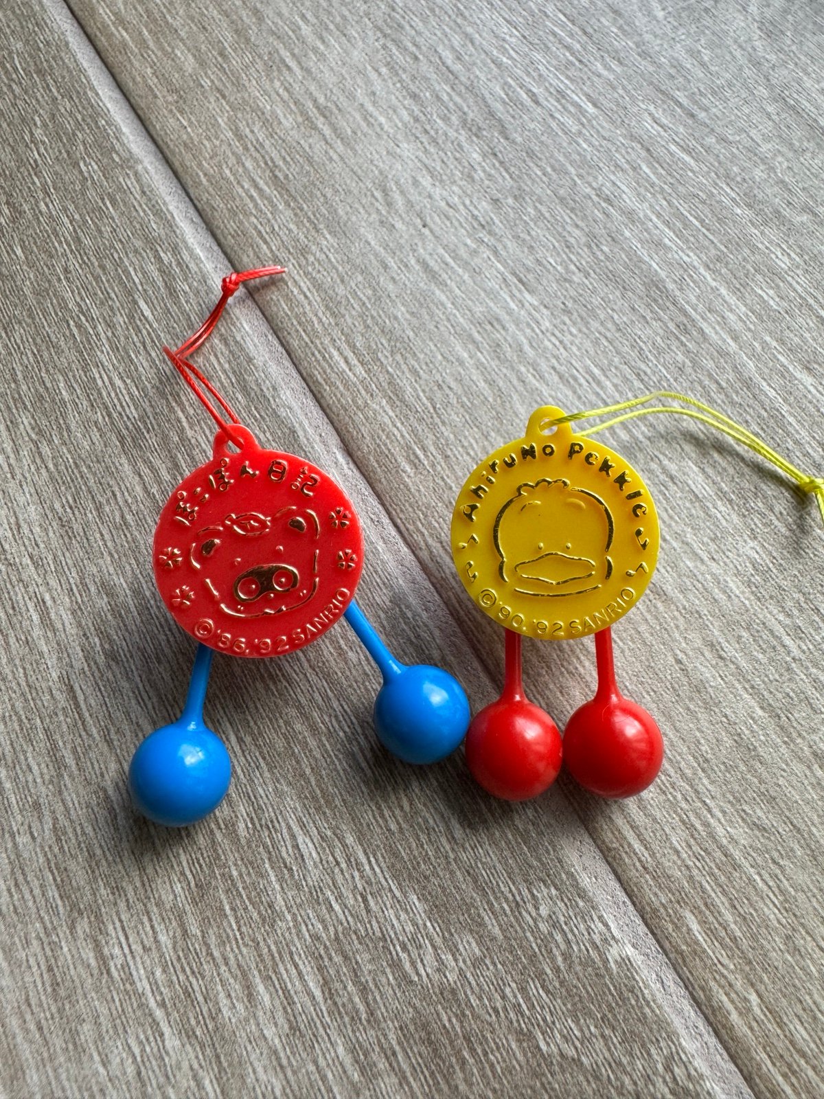 RARE Vintage 1992 Sanrio Mini Noisemaker Charms