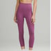 Lululemon Wunder Train High-Rise Crop 23 Vintage Plum