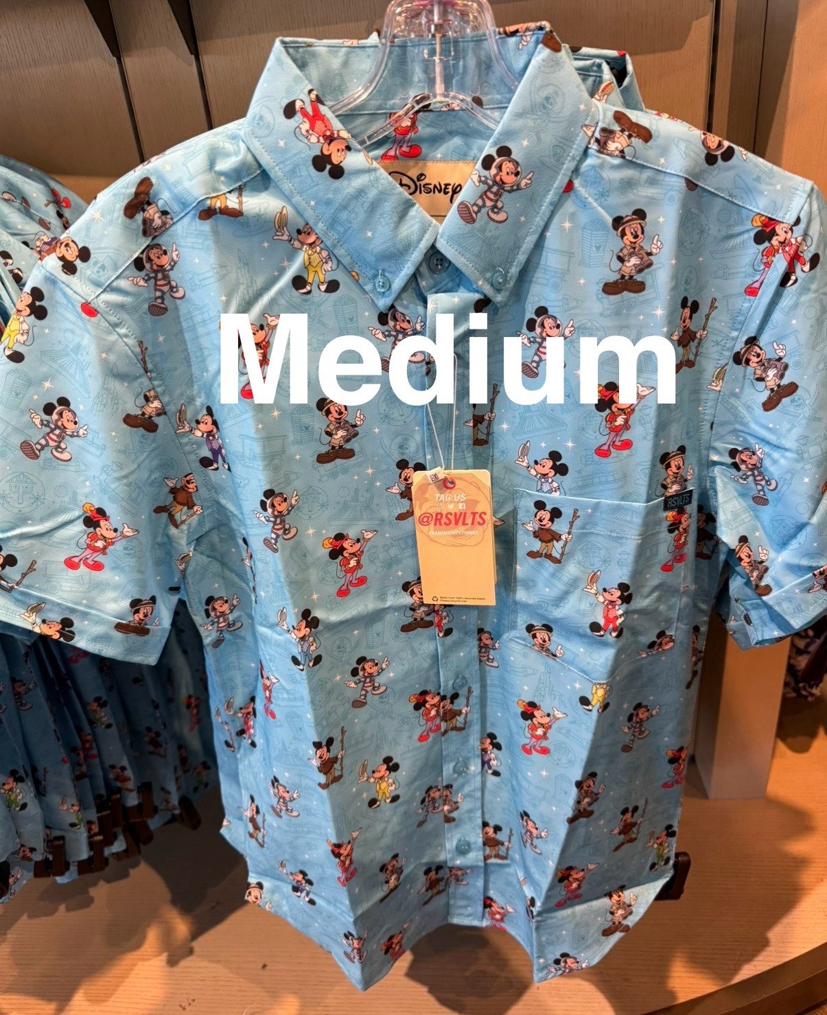 Disney Parks Mickey Mouse Button Down Woven Shirt for Adults by RSVLTS 2025