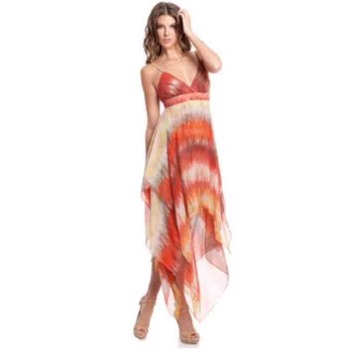 Marciano Silk Handkerchief Dress